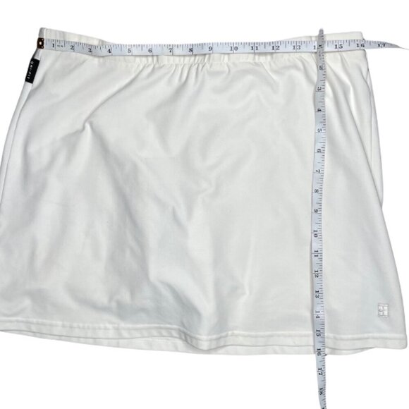 Nike White Dri FIT Short Inner High- Waisted Skort Sz Medium Workout Athleisure - Picture 6 of 6